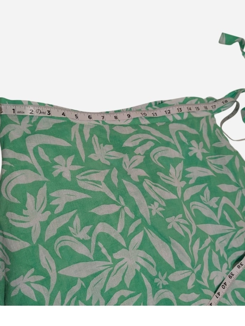 Pre-owned Caslon Green and White Floral Midi Skirt - Picture 6 of 8